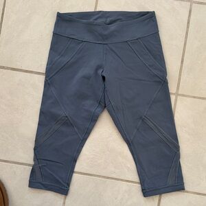 lululemon athletica Steel Blue-Gray Work Out Leggings